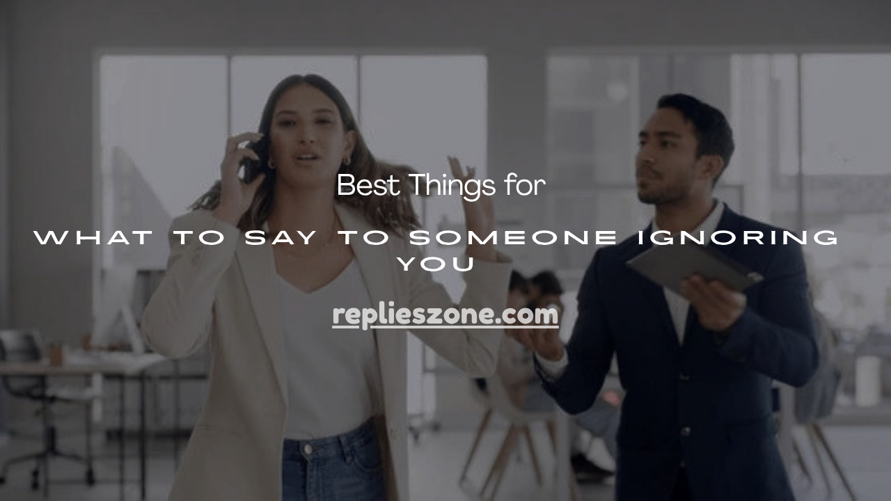 Someone Ignoring