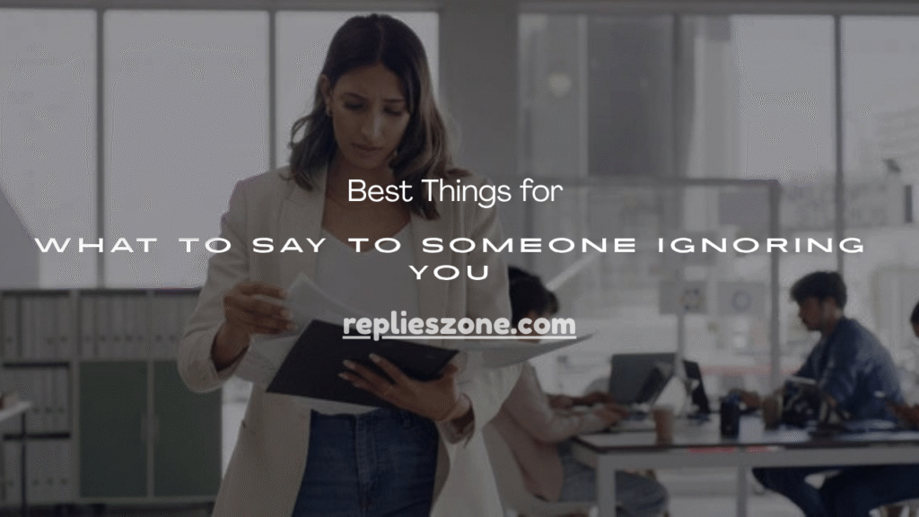 Someone Ignoring